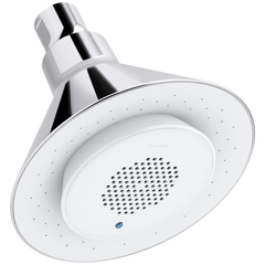 KOHLER K-9245-0 2.5 GPM Moxie Showerhead and Wireless Speaker