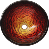 Kraus C-GV-393-9mm-0ORB Nix Glass Vessel Sink and Waterfall Faucet