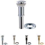 Kraus Ladon Glass Vessel Sink and Waterfall Faucet Satin Nickel